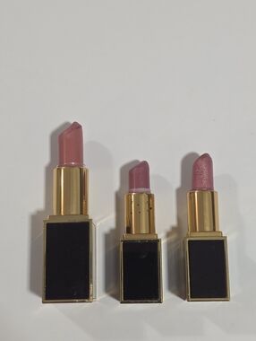 Lot 3 Tom Ford Lipstick PINK DUSK 07 - JULIAN 42 - DOUGLAS 85 - Nude Pink Bundle